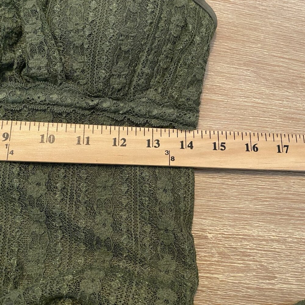 No Boundaries Dress Women's Babydoll Empire Waist Green Sz M Asymmetrical Fairy - Picture 11 of 13
